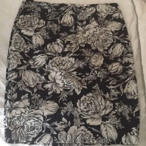 Ann Taylor floral pencil skirt
